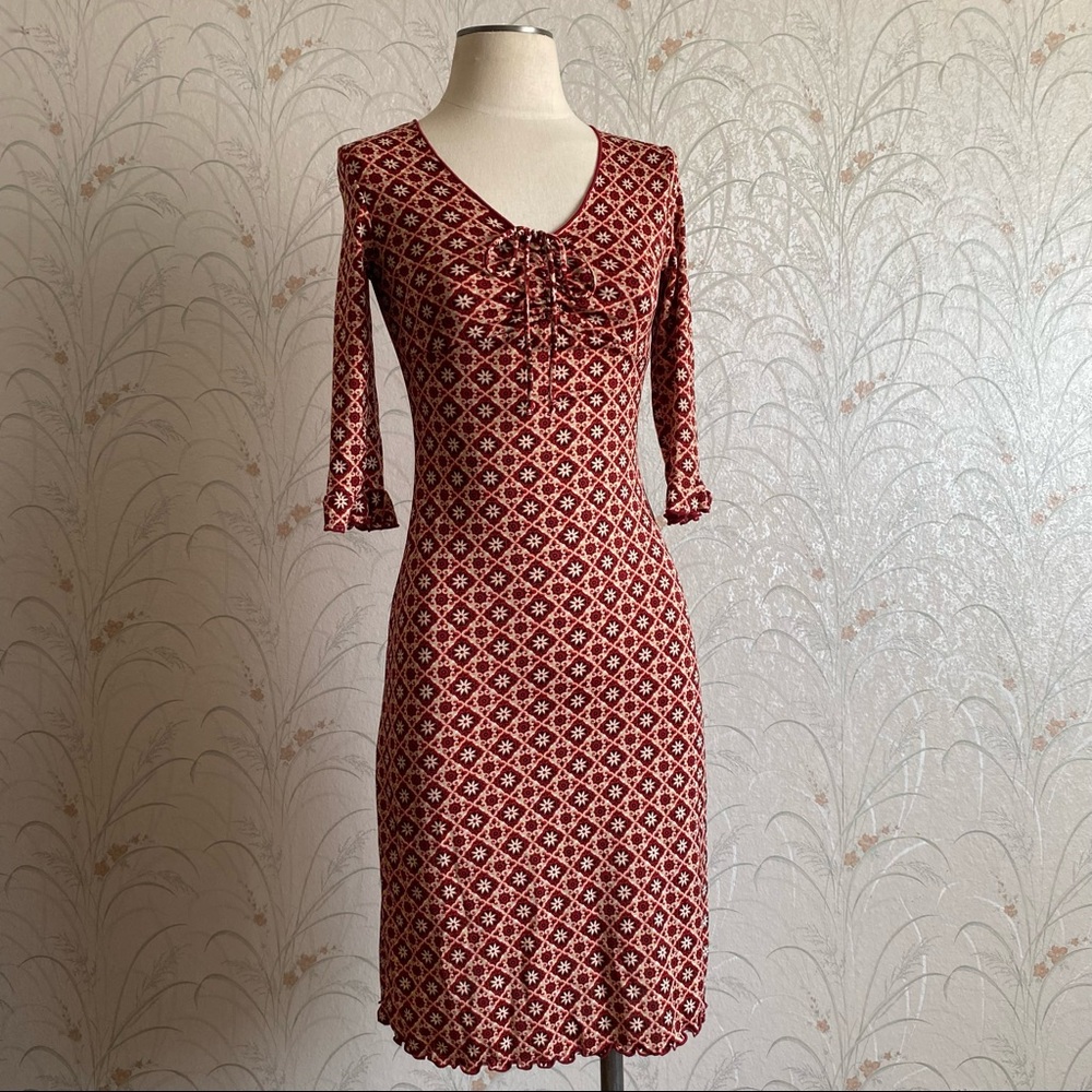 Y2k vintage milkmaid dress